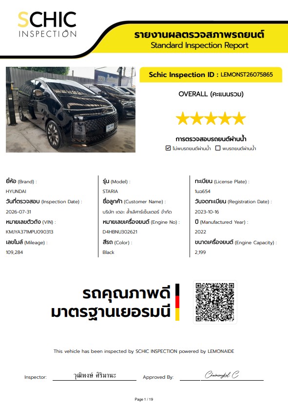 Hyundai Staria 2.2 Premium With Sunroof 2023 รูปที่ 27