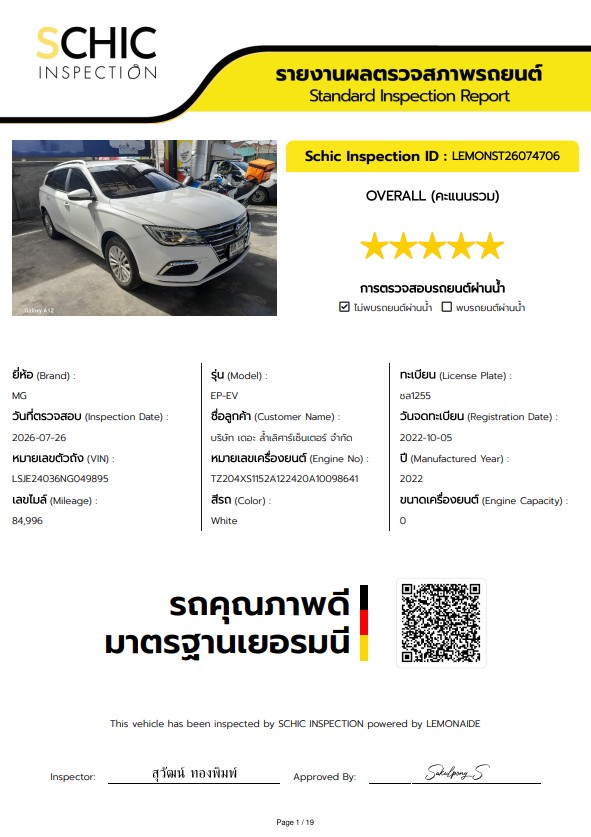 MG EP Plus (EV) ปี 2022  รูปที่ 20